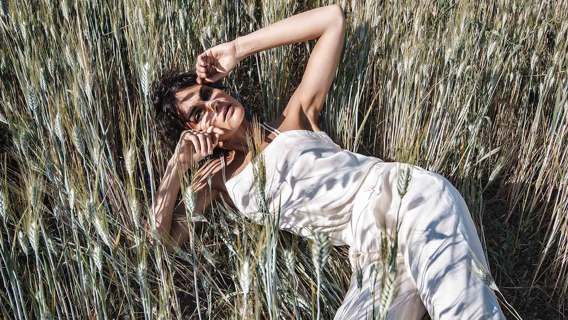 Canottiera Perla Pantalone Ariel abbigliamento sostenibile artigianale Malìa Lab