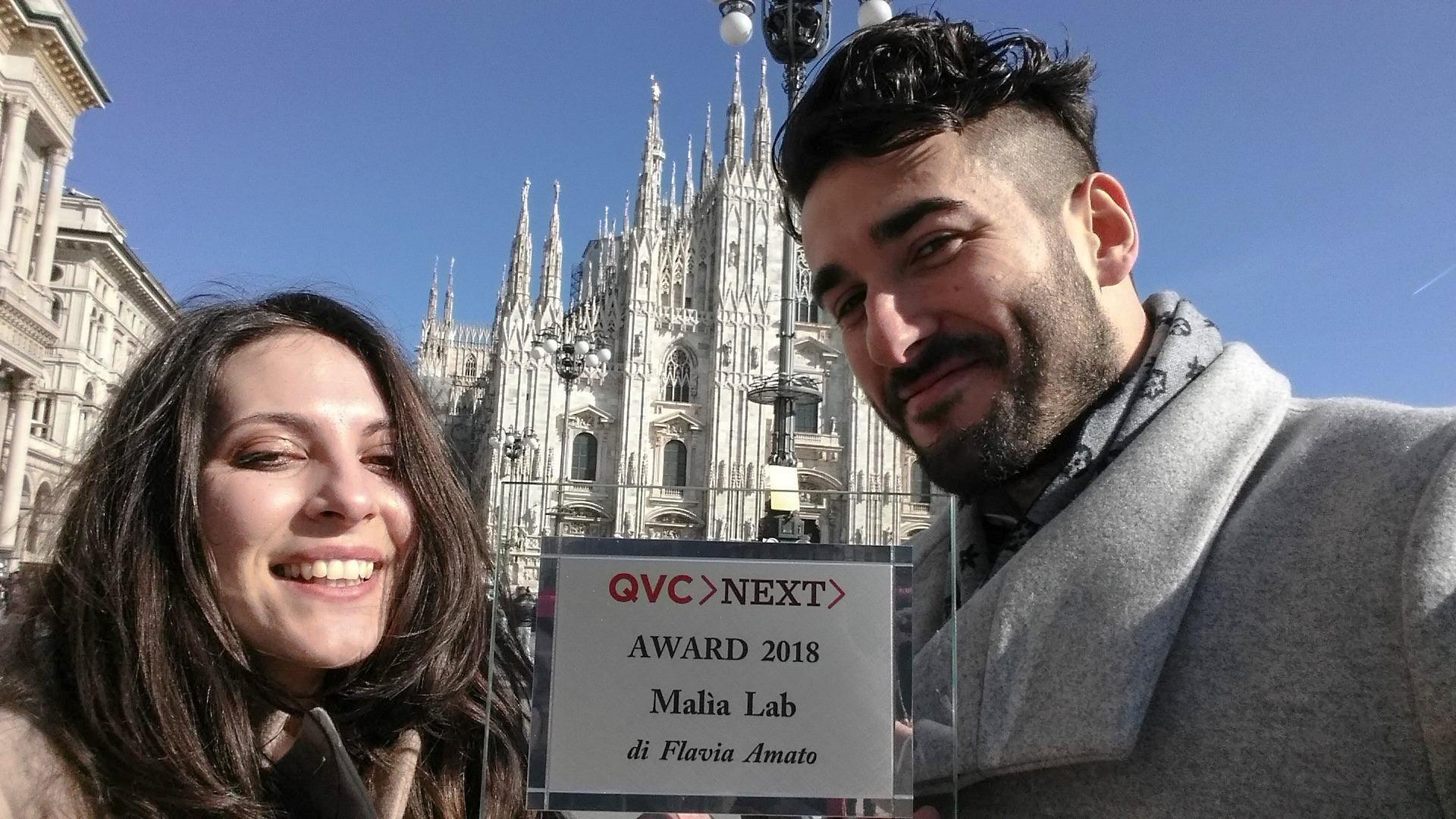 #QVCnext Premio per il fashion sostenibile - Malìa Lab Atelier di moda biologica artigianale etica - Articoli, Premi, Riconoscimenti - Flavia Amato -