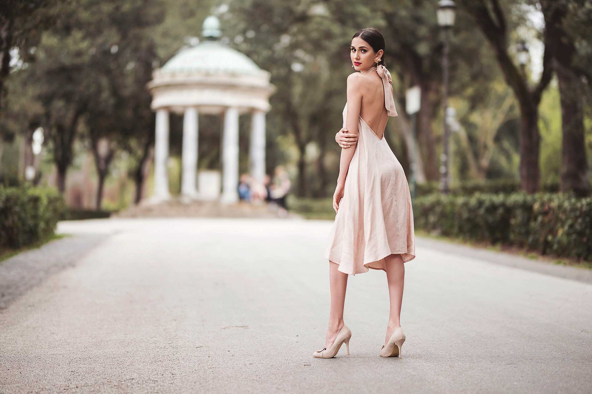 Abito Emily ecoviscosa vegetale cotone biologico Abbigliamento sostenibile sartoriale Malìa Lab