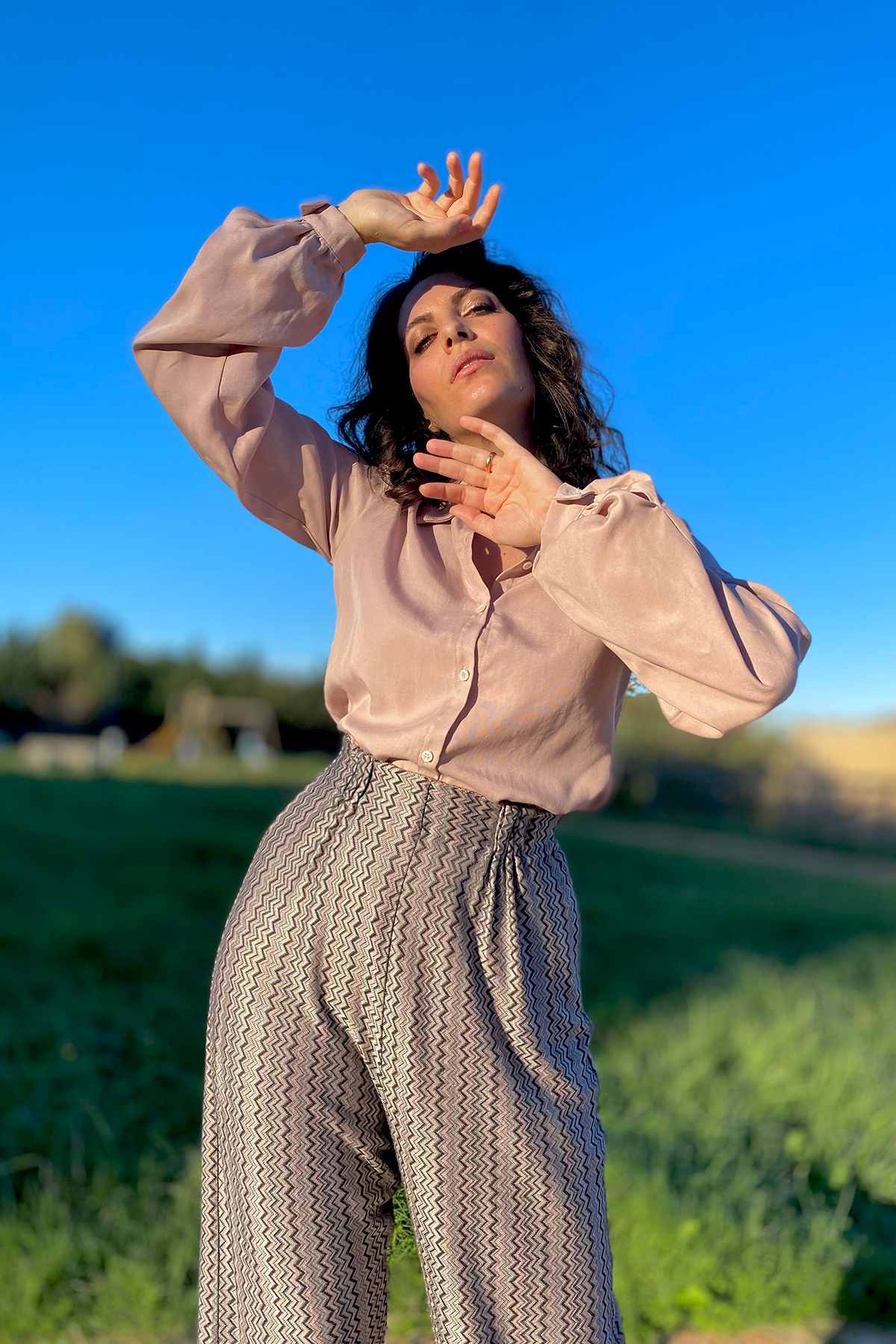 Camicia VERONICA tencel lyocell abbigliamento sostenibile moda responsabile sartoriale brand malia lab