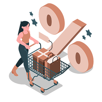 Come funzionano le nostre promozioni Coupon Discount amico storyset