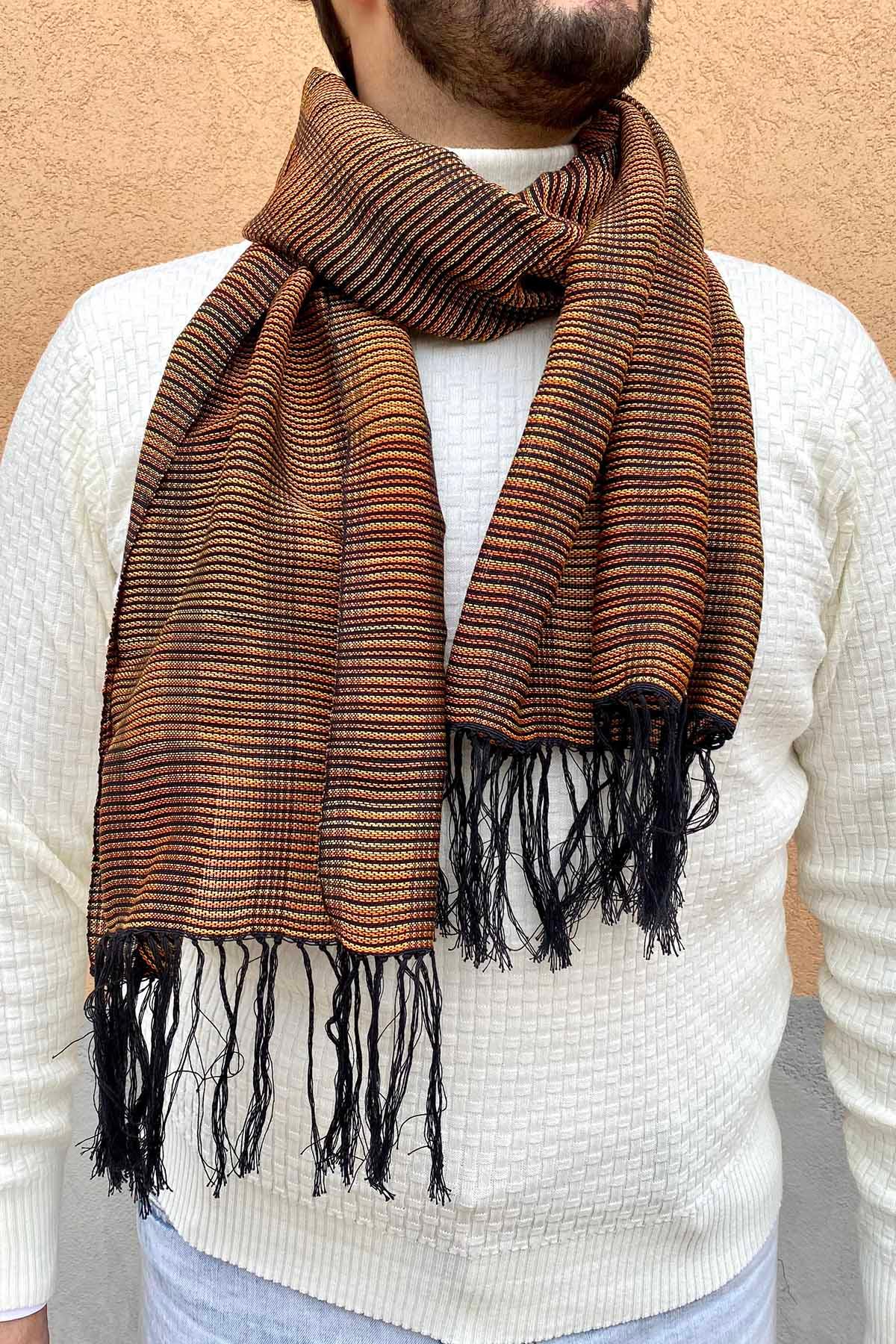 Sciarpa ANDREA unisex - Malìa Lab Atelier di moda biologica artigianale etica - Accessori, Cotone, Tessuto_Cotone - Malìa Lab