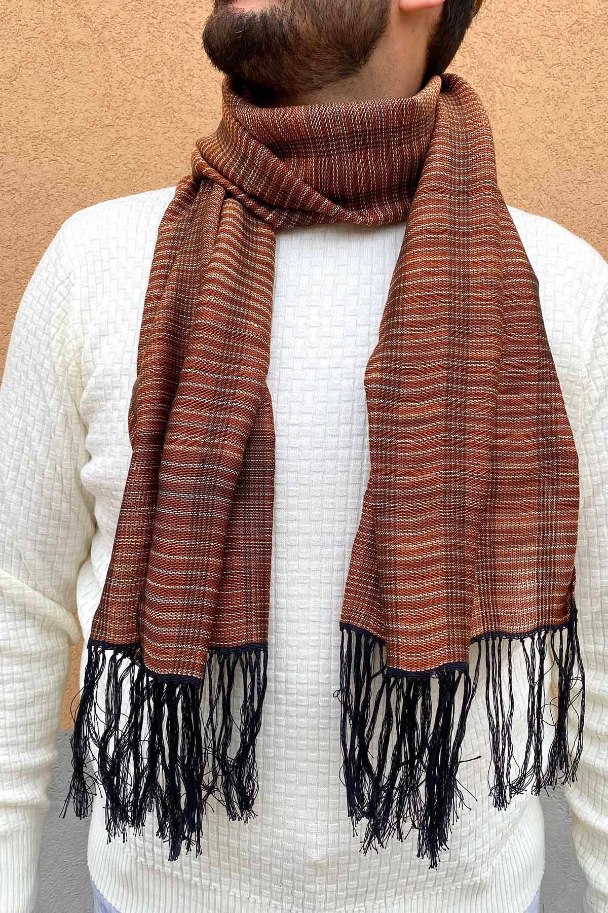 Sciarpa ANDREA unisex - Malìa Lab Atelier di moda biologica artigianale etica - Accessori, Cotone, Tessuto_Cotone - Malìa Lab