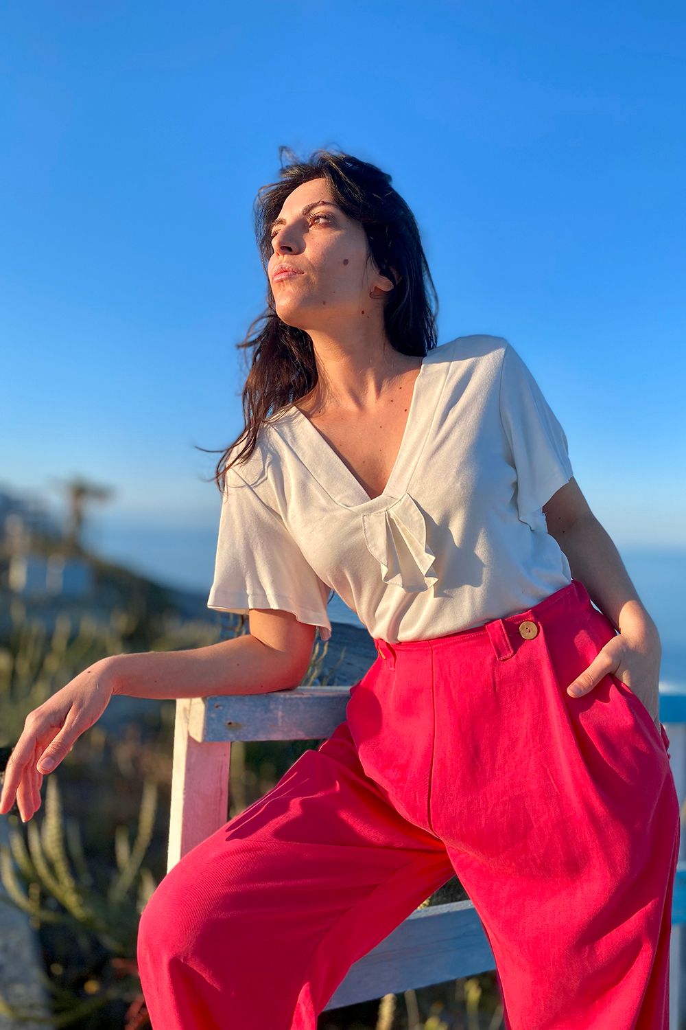 T shirt sartoriale bamboo Brenda abbigliamento sostenibile brand malia lab vestiti ecosostenibili donna