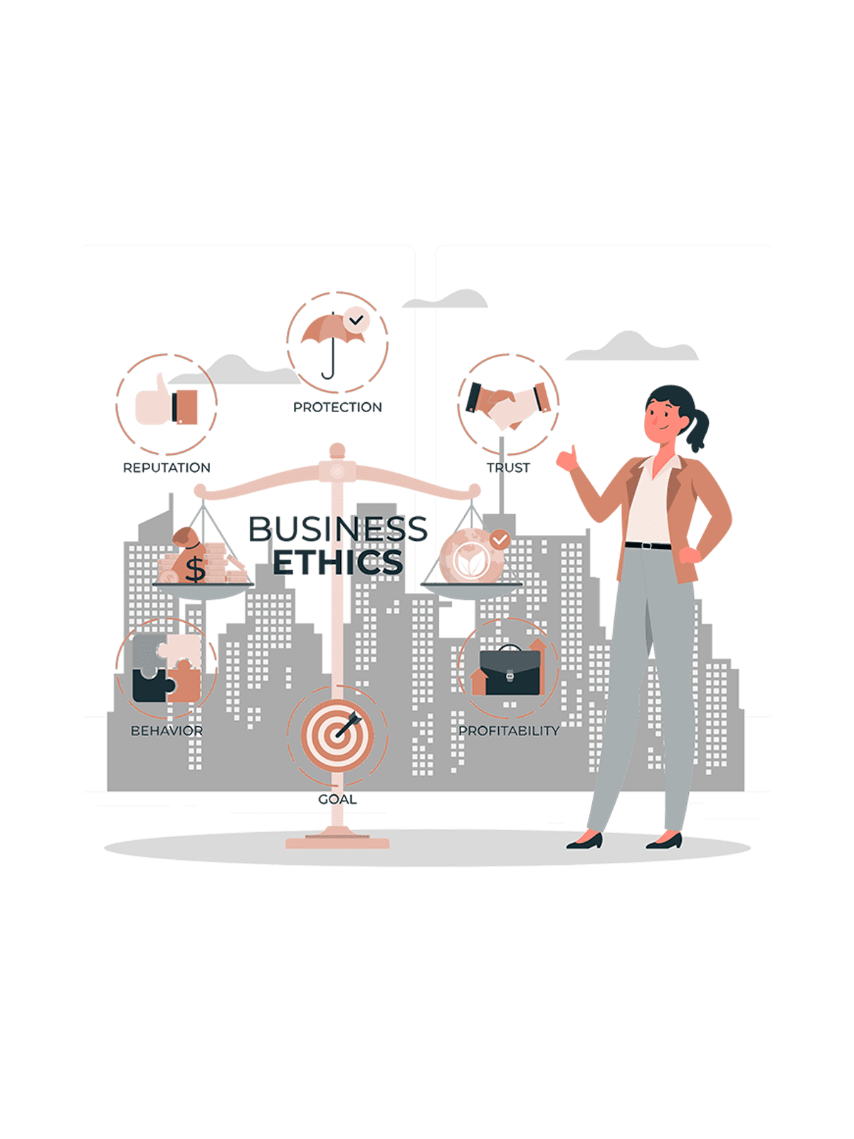 business ethics controlliamo ogni ambito della produzione illustration by storyset https://storyset.com/