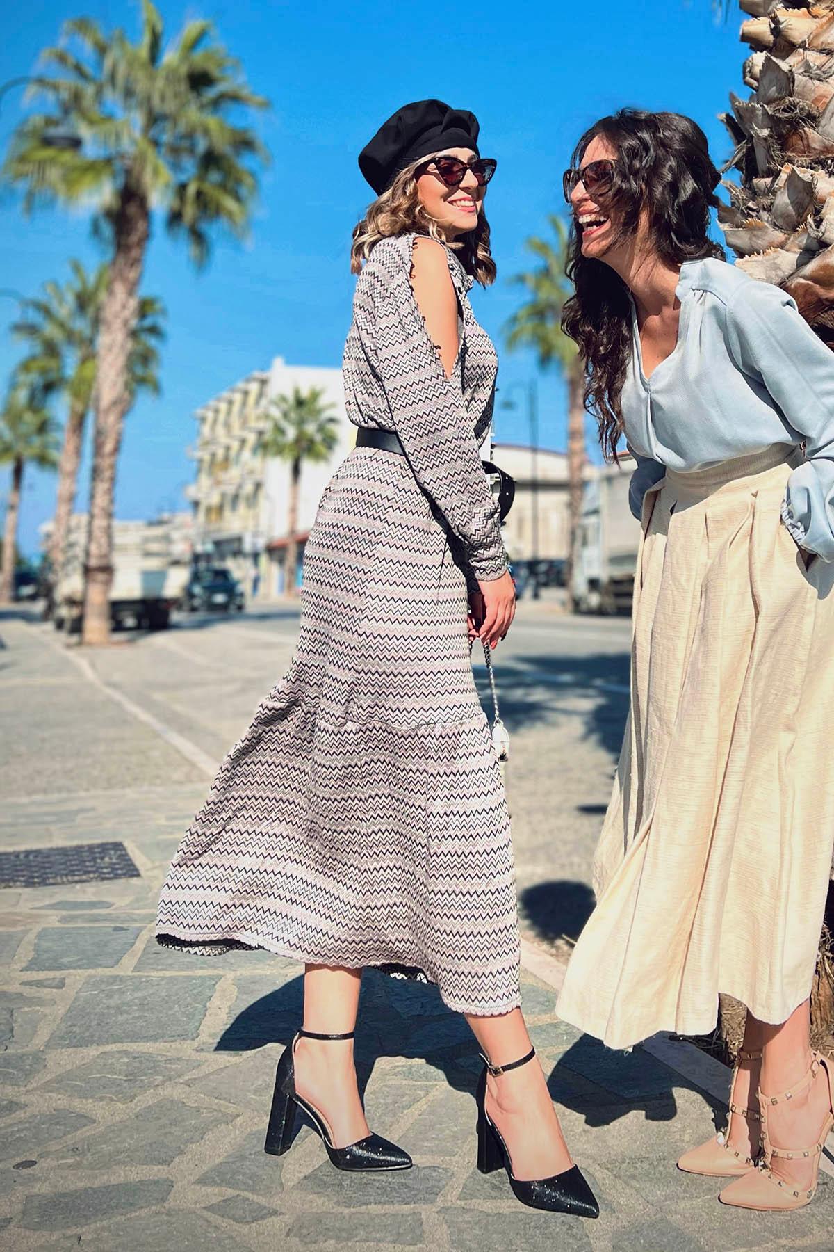 Abito OTTAVIA ecoviscosa ecologica abito su misura abbigliamento sostenibile vestiti su misura vestiti ecosostenibili donna brand malia lab moda etica