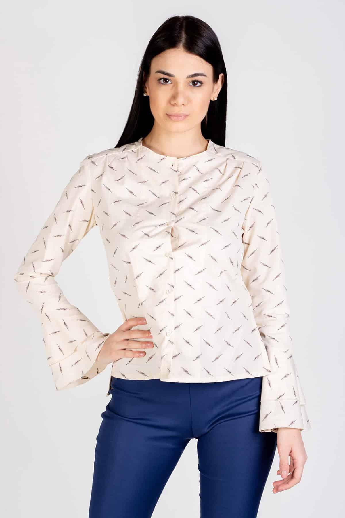 Camicia Vicky cotone biologico viscosa quattro stagioni fuso brand malia lab abbigliamento sostenibile etico artigianale vestibilita comoda fibre naturali certificate