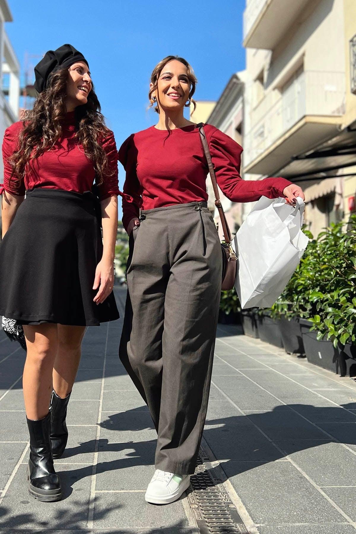 Pantalone in ossido di Rame brand malia lab atelier moda etica sostenibile artigianale abbigliamento sostenibile donna vestiti ecosostenibili fibre naturali