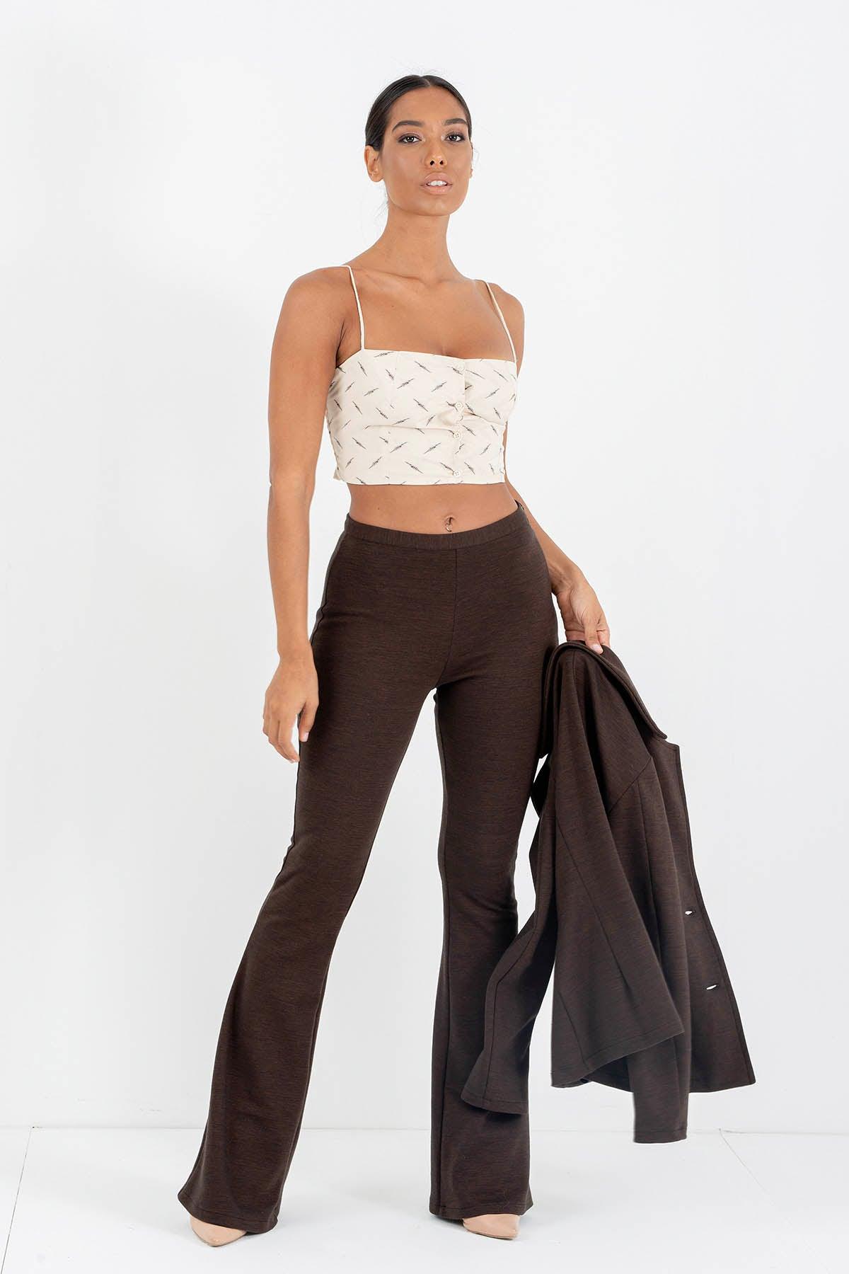 Pantalone Raffaella caldo cotone biologico felpato lana biologica elegante comodo moda etica artigianale brand malia lab abbigliamento sostenibile biologico vestiti ecosostenibili donna fibre naturali