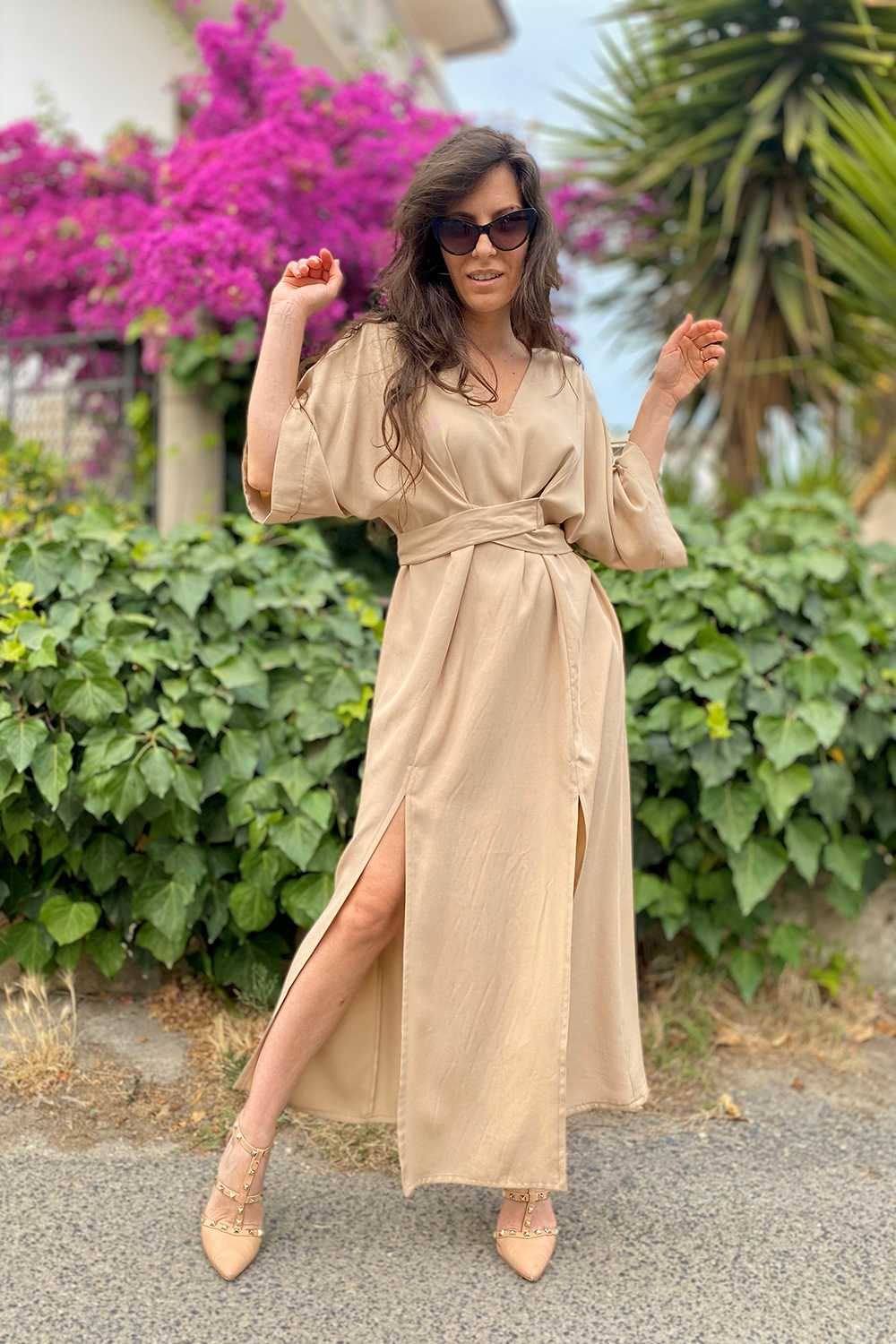 Malia Lab Vestiti Wrap Dress Donna Brand Abbigliamento Low Cost