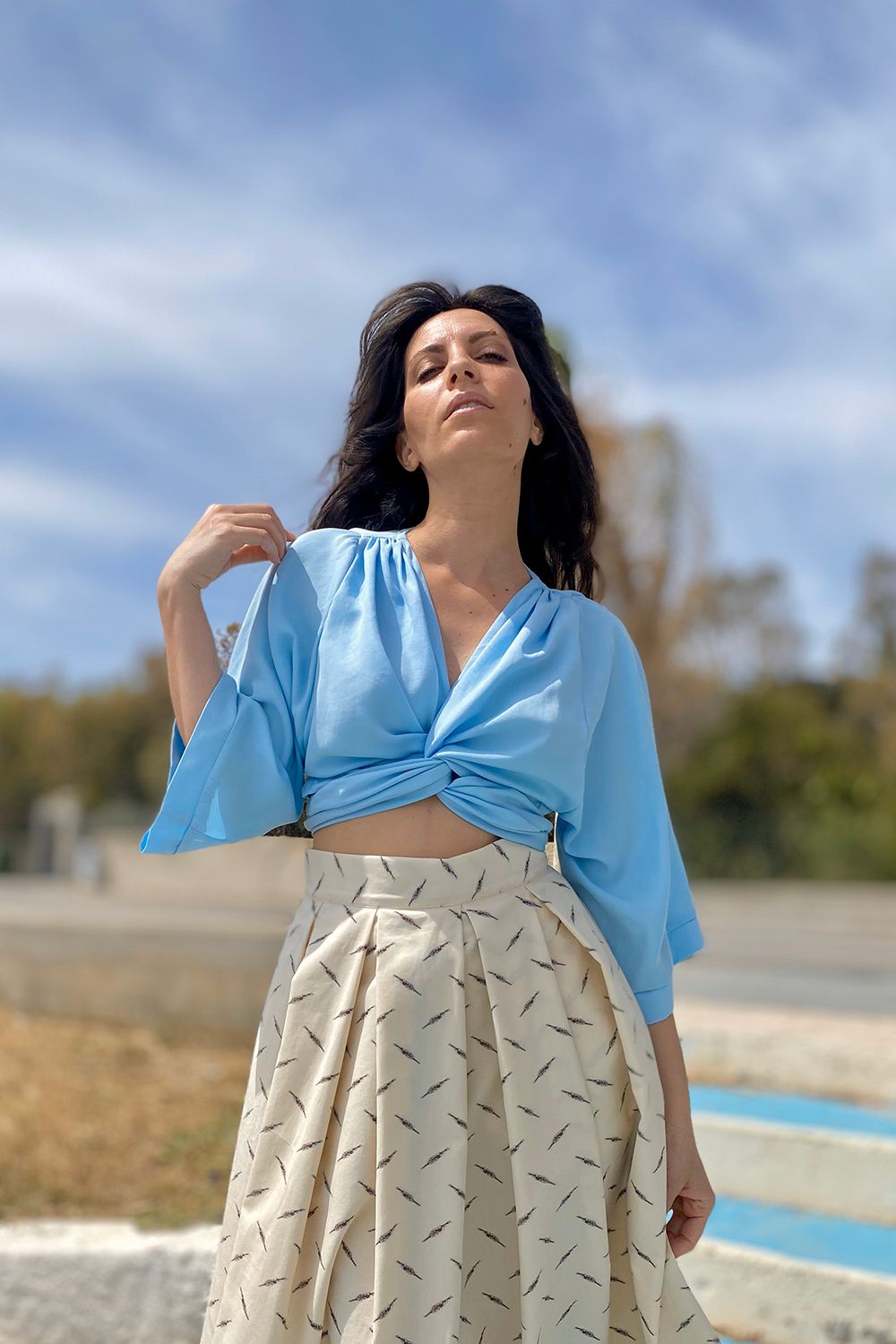 Nava Donna Con Camicia Camiceria Camicia Da Uomo Su Donna Camicia