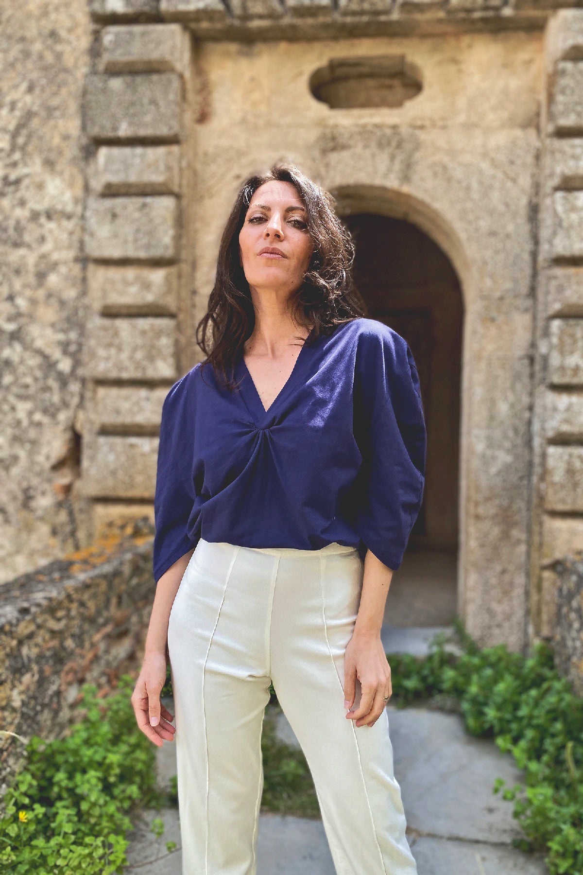 Maglia Lidia jersey cotone abbigliamento etico sartoriale brand malia lab
