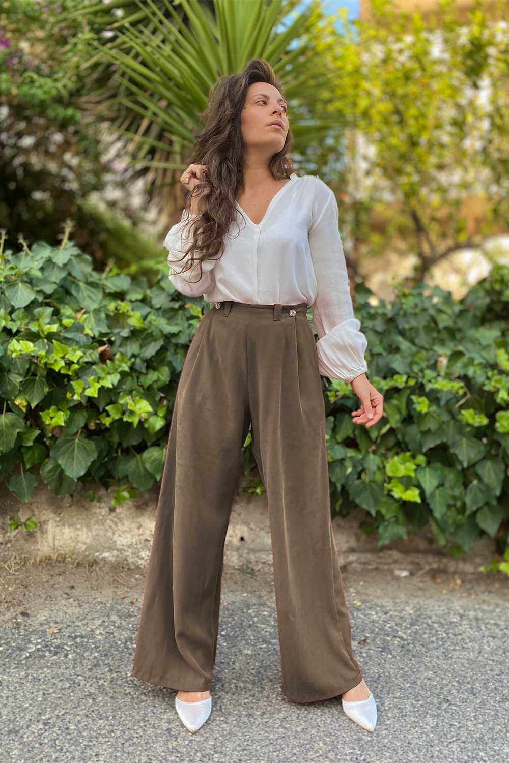 Yoga Pantaloni Color Cachi Donna Nuovi Pantaloni Da Yoga