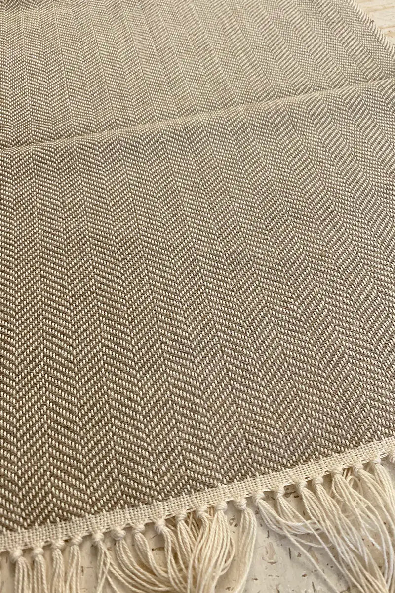 tovaglietta americana telaio manuale calabrese spigato cotone fango
