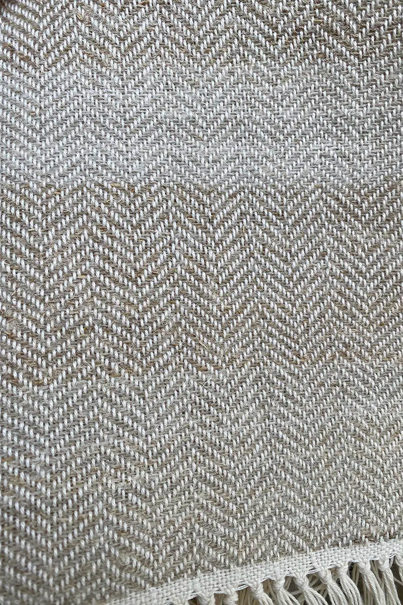 tovaglietta americana telaio manuale calabrese spigato lino dettaglio
