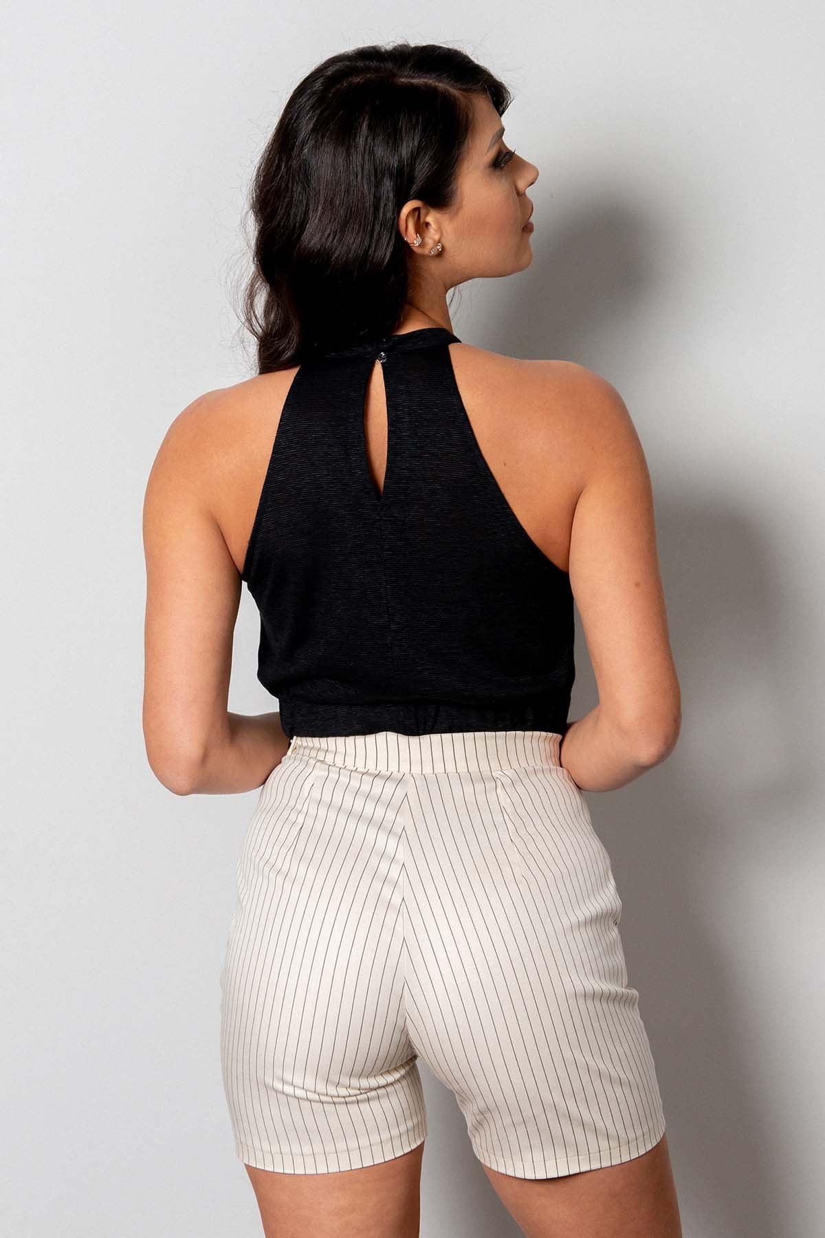 Bermuda Pantaloncini A Vita Alta Eleganti Pantaloncini Jeans